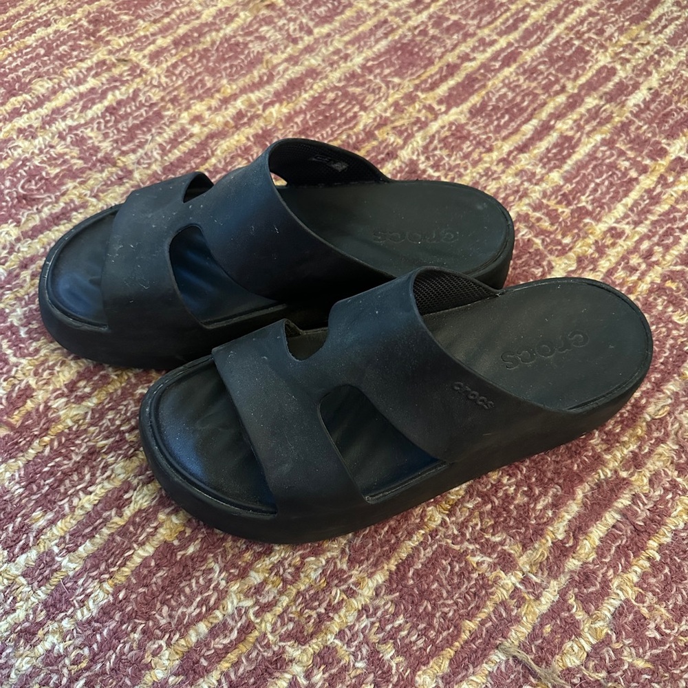 CROCS H Strap Platform Sandals